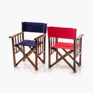 Silla director con respaldo recto